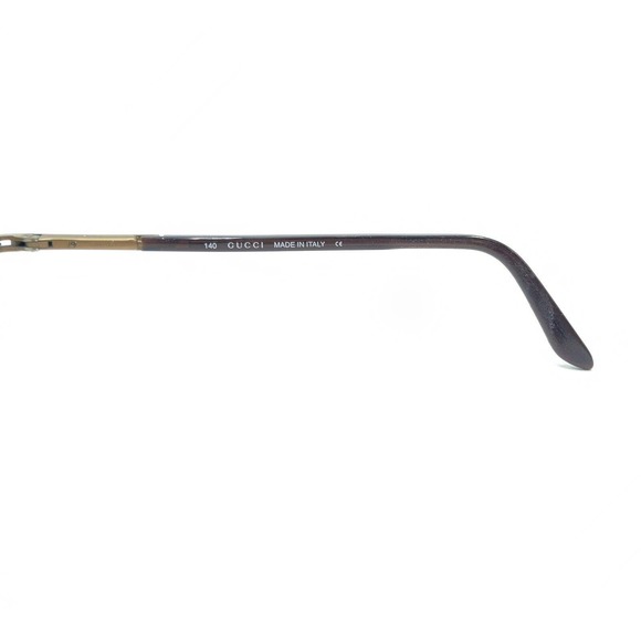 Gucci GG 1621 3JJ Bronze Brown Oval Rectangle Eyeglasses Frames 52-19 140 Italy - Picture 9 of 12